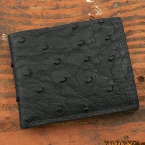Genuine Ostrich Leather Bifold wallet